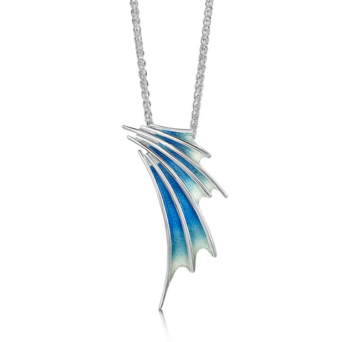 Cascade Enamel Dress Pendant in Sterling Silver by Sheila Fleet Jewellery