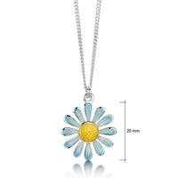Coloured Daisies Small Pendant in Ice Enamel by Sheila Fleet Jewellery