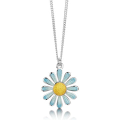 Coloured Daisies Small Pendant in Ice Enamel by Sheila Fleet Jewellery