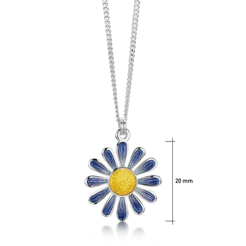 Coloured Daisies Small Pendant in Lilac Haze Enamel by Sheila Fleet Jewellery