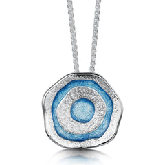 Brodgar Eye Enamelled Dress Pendant Necklace in Sterling Silver by Sheila Fleet Jewellery