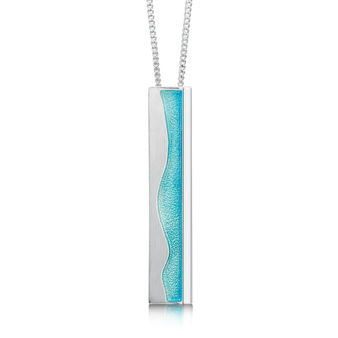 Island Panorama Occasion Pendant in Shallows Enamel by Sheila Fleet Jewellery