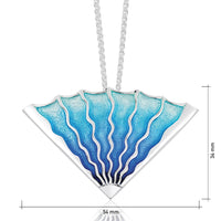 Ocean Enamel Occasion Pendant by Sheila Fleet Jewellery