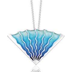 Ocean Enamel Occasion Pendant by Sheila Fleet Jewellery