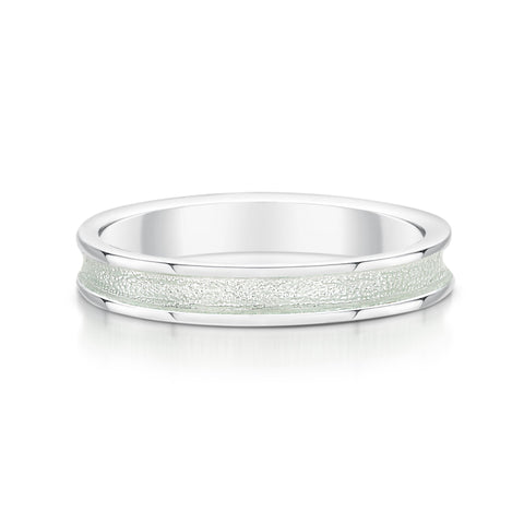 Halo Sterling Silver Ring in Crystal Enamel by Sheila Fleet Jewellery