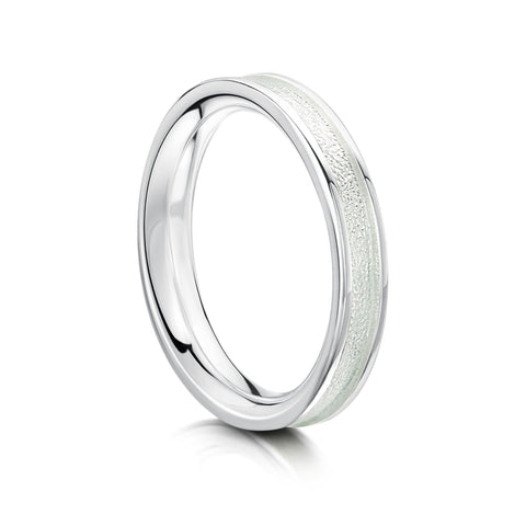 Halo Sterling Silver Ring in Crystal Enamel by Sheila Fleet Jewellery