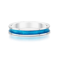 Halo Sterling Silver Ring in Tropical Enamel by Sheila Fleet Jewellery