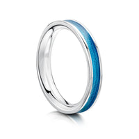 Halo Sterling Silver Ring in Tropical Enamel by Sheila Fleet Jewellery