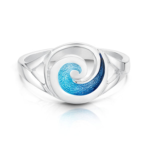 Pentland Enamelled Ring in Sterling Silver by Sheila Fleet Jewellery