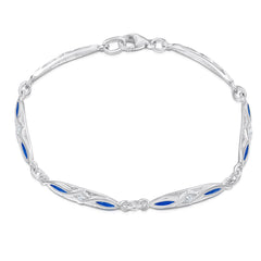 Sweetheart CZ Bracelet in Electric Enamel by Sheila Fleet Jewellery