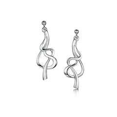 Tidal Dress Drop Earrings in Sterling Silver