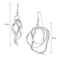Tidal 3-part Hoop Earrings in Sterling Silver by Sheila Fleet Jewellery