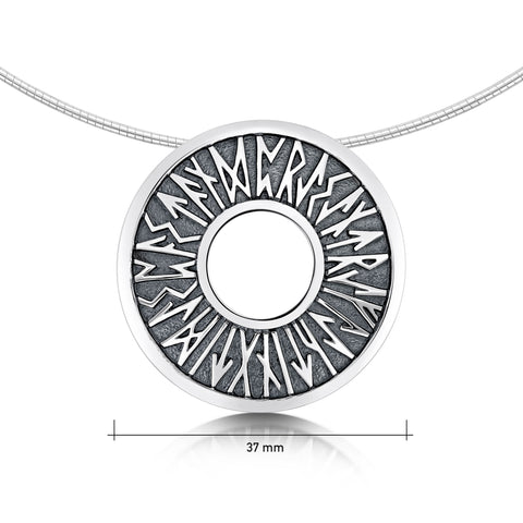 Runic Necklace in Sterling Silver
