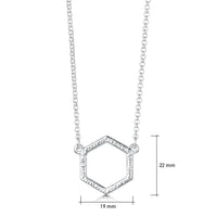 Honeycomb Small Necklace in Sterling Silver by Sheila Fleet Jewellery