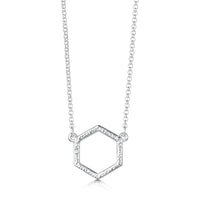 Honeycomb Small Necklace in Sterling Silver by Sheila Fleet Jewellery
