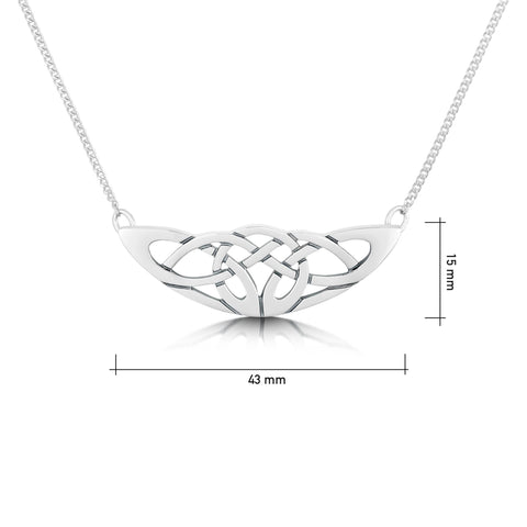 The Lover’s Knot Sterling Silver Necklace by Sheila Fleet Jewellery