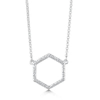 Honeycomb Necklace in Sterling Silver by Sheila Fleet Jewellery
