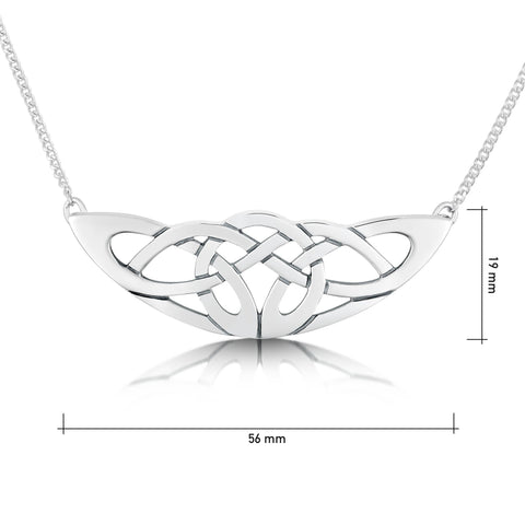 The Lover’s Knot Sterling Silver Dress Necklace by Sheila Fleet Jewellery