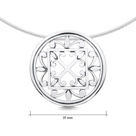 Cathedral ‘St Magnus I’ Dress Necklace in Sterling Silver by Sheila Fleet Jewellery