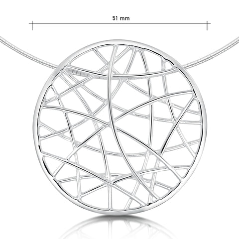 Creel Single-Sided Dress Necklace in Sterling Silver