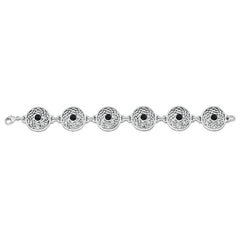 Celtic Onyx 6-link Bracelet in Sterling Silver