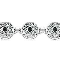 Celtic Onyx 6-link Bracelet in Sterling Silver