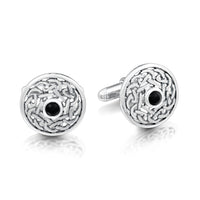 Celtic Cufflinks in Sterling Silver by Sheila Fleet Jewellery