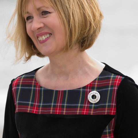 Ogham Brooch in Sterling Silver by Sheila Fleet Jewellery