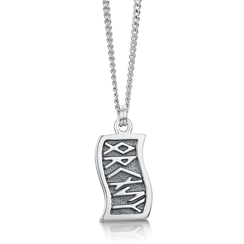 Runic 'Orkney' Petite Necklace in Sterling Silver by Sheila Fleet Jewellery