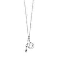 Tidal Small Pendant Necklace in Sterling Silver