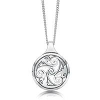 Birsay Disc Pendant Necklace in Sterling Silver by Sheila Fleet Jewellery