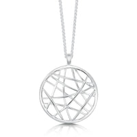 Creel Single-Sided Pendant Necklace in Sterling Silver