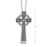 Iona Cross Pendant Necklace in Sterling Silver