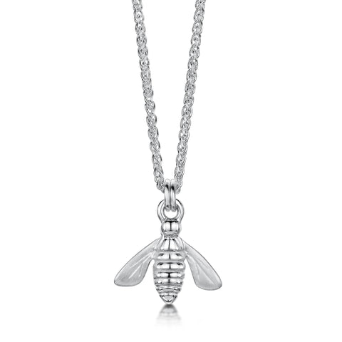 Honeybee Small Pendant in Sterling Silver by Sheila Fleet Jewellery