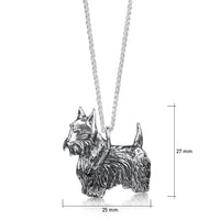 Scottie Dog Pendant in Sterling Silver by Sheila Fleet Jewellery