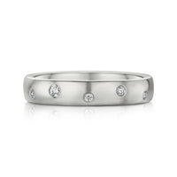 Traditional 12-diamond 4mm Constellation Ring in Platinum by Sheila Fleet Jewellery