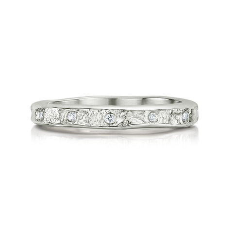 Matrix 12-Diamond Band in Platinum by Sheila Fleet Jewellery