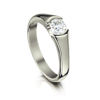Venus 0.5ct Solitaire Diamond Ring in Platinum by Sheila Fleet Jewellery