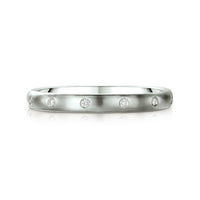 Traditional 12-diamond 3mm Wedding Ring in Platinum by Sheila Fleet Jewellery