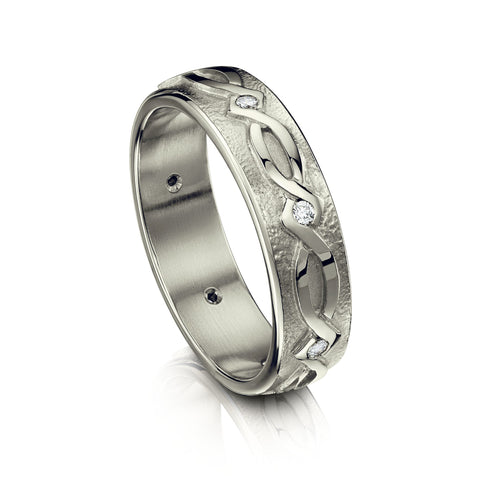 Sweetheart Diamond Ring in Platinum by Sheila Fleet Jewellery