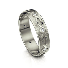 Sweetheart Diamond Ring in Platinum by Sheila Fleet Jewellery