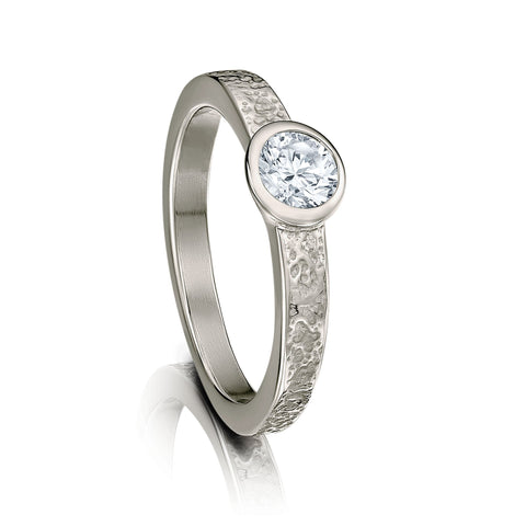 Matrix 0.40ct Diamond Ring in Platinum by Sheila Fleet Jewellery