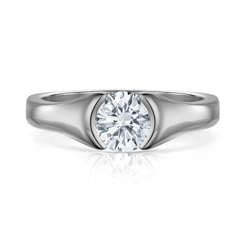 Venus 1.0ct Solitaire Diamond Ring in Palladium by Sheila Fleet Jewellery