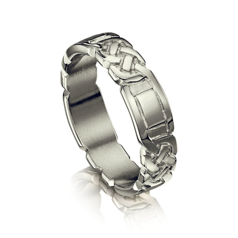 Lover’s Knot Ring in Platinum by Sheila Fleet Jewellery