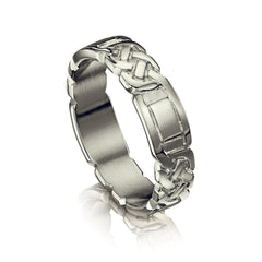 Lover’s Knot Ring in Platinum by Sheila Fleet Jewellery