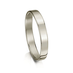 Contemporary 3mm Wedding Ring in Platinum by Sheila Fleet Jewellery