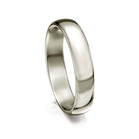 Traditional 4mm Wedding Ring in Platinum by Sheila Fleet Jewellery