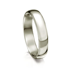 Traditional 4mm Wedding Ring in Platinum by Sheila Fleet Jewellery
