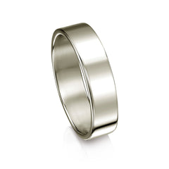 Contemporary 5mm Wedding Ring in Platinum by Sheila Fleet Jewellery
