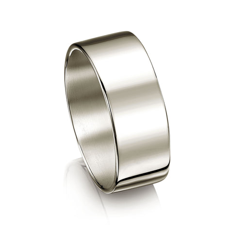 Contemporary 8mm Wedding Ring in Platinum by Sheila Fleet Jewellery